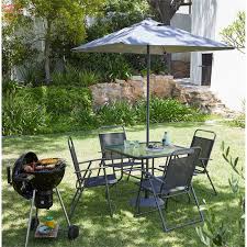 Telescopic or freestanding models with elegant textile canopies are perfect for outdoor dining. Homebase Uk Garden Furniture Sets Garden Furniture Garden Table And Chairs