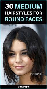 30 Beautiful Medium Hairstyles For Round Faces You Should Try Medium Hair Styles Hairstyles For Round Faces Short Hair Styles For Round Faces