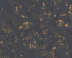 Maybe you would like to learn more about one of these? A S Creation Wallpaper Uni Black Gold Metallic 230782