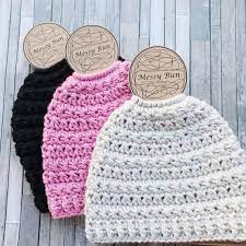 Messy Bun Beanie Display Template Pdf Craft Show Display Etsy Messy Bun Hat Pattern Crochet Craft Fair Craft Show Displays