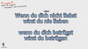 I just had to share it with you. Nino De Angelo Gesegnet Und Verflucht Instrumental Und Karaoke Youtube