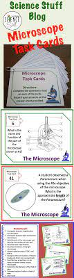 Science Stuff Blog This Post Highlights The Benefits Of Using Task Cards In Your Science Class Microsco Biology Classroom Teaching Science Science Lessons