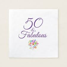 50 Amp Fabulous Birthday Party Paper Cocktail Napkin Home Gifts Ideas Decor Special Uniq Birthday Party Paper Elegant Birthday Party Paper Cocktail Napkins