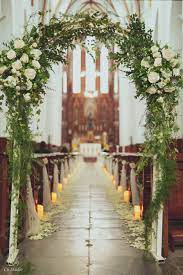 Wedding Arche With White Flowers In Church Wedding Decorations Church Wedding Decorations Aisle Church Wedding Decorations Wedding Church Decor