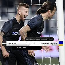 Σβαμπ 69′ (πεν.), ζίβκοβιτς 91′. Toumba Stadium Paok Fc Paok Asteras Tripolhs 3 2 Skorer O Sakxof O Prigiobits Kai O Enrike Facebook