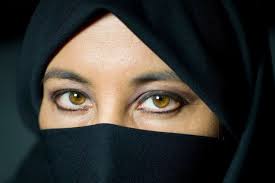 Image result for womans eyes in burka