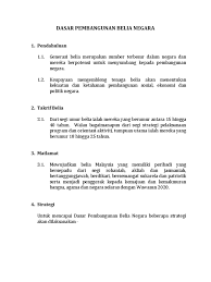 Dasar ekonomi baru (deb) berakhir pada tahun 1990. Dasar Pembangunan Belia Negara