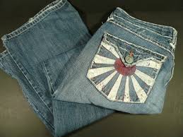 Laguna Beach Jeans Mens Corona Del Mar Rising Sun Pockets Size 33