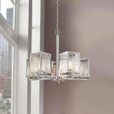 Home Decorators Collection 5 Light Brushed Nickel Chandelier With Etched Clear Glass Shades 16787 The Home Depot Glass Shades Home Decorators Collection Lighting Deals