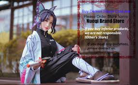 The best 7 cosplay costumes stores: Amazon Com Nuoqi Demon Slayer Cosplay Costume Japanese Anime Kimono Outfit Halloween Costume Clothing
