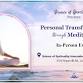 Personal Transformation Through Meditation event image