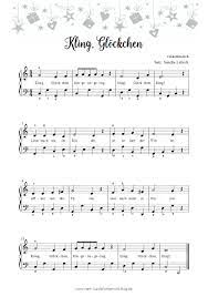 Sie erhalten alle 14 tage eine neue. Weihnachtslieder 5 Kling Glockchen Mit Noten Der Zauberklavier Blog