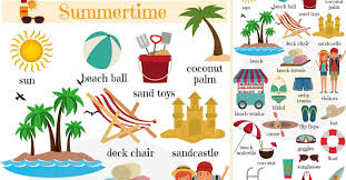 Summer vacation word search answers. Summer Words Summer Vocabulary Words With Pictures 7esl