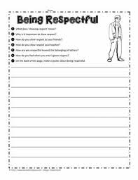 Showing Respect Counseling Activities Therapy Worksheets Respect Activities