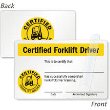 You would be foolish not to. Forklift Certification Cards Forklift Driver Wallet Cards