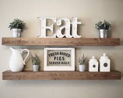 Floating Shelves Wall Shelves Farmhouse Decor Rustic Shelves Floating Shelf White Floating Shelves Chunky Shelves Rustic Wood Shelf With Images Home Decor Kitchen Kitchen Wall Decor Decor