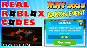 The rules are simply and clear. Real Roblox Codes For Bakon Roblox Bakon Event Roblox Roblox Codes Coding