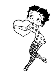 Betty Boop Valentine Coloring Pages Betty Boop Betty Boop Pictures Valentine Coloring Pages