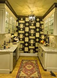 modern wallpaper for small kitchens