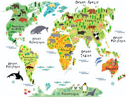 French Kids Map Decal French Map French World Map French Etsy Kids World Map World Map Decal Map Wall Decal