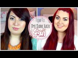 Since the black color is ultra saturated, it sticks to your hair strands and goes deep into your hair shaft. How To Dye Dark Hair Bright Red Without Bleaching Bleach Brown Hair Red Hair Without Bleach Splat Hair Dye
