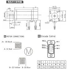 I can't guarantee its accuracy but it is fairly easy to tell how the wires pair up. 2 Or 3 Phase Nema23 Closed Loop Stepper Motor Robotdigg