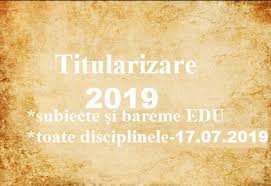 Titularizare 2019 Subiecte Si Bareme Edu Pentru Toate Disciplinele 17 07 2019 Jitaruionelblog Pregatire Bac Si Evaluarea Nationala 2021 La Matematica Si Alte Materii Materiale Lectii Formule Exercitii Rezolvate Matematica Gimnaziu Si Liceu