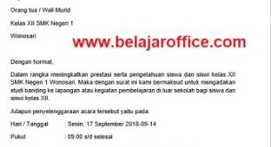 Pada umumnya, surat dinas dibuat oleh instansi atau lembaga baik pihak swasta maupun negeri yang bersifat resmi. Contoh Surat Dinas Resmi Sekolah Belajar Office