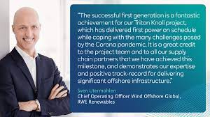 Rwe renewables is one of the world's leading renewable energy companies. Rwe Uk On Twitter Sven Utermohlen Coo Wind Offshore Global Rwe Renewables On Triton Knoll Achieving 1st Generation I M Incredibly Proud Of All The Team And Everyone Who Is Working On This