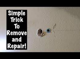 Jan 06, 2001 · if the bolt has a washer on it or the head is too large to push through the wall, then you'll need to hold the head with vise grip pliers and use a hacksaw to cut the bolt off, letting the. How To Remove And Fill Drywall Anchors Youtube