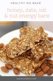 Honey Date Oat Nut Energy Bars Recipe Snack Recipes Energy Bars Food