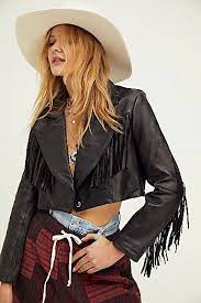 Fenix Leather Moto Jacket Free People Cropped Blazer Leather Fashion