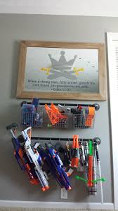 Have a bunch of nerf guns laying around and want to get them out of the way and also add an awesome nerf gun rack to your. Pin On Guns
