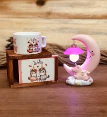 Poncik Unicorn Sihirli Gece Lambasi Ve Kutulu Kupa Hediye Seti Kupalar Hediyeler Gece