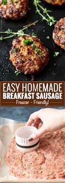 Homemade Maple Breakfast Sausage These Breakfast Sausage Patties Are Made With A Comb Breakfast Sausage Recipes Homemade Breakfast Sausage Homemade Breakfast