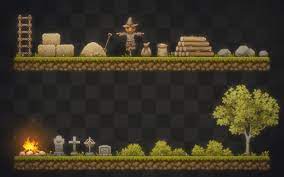 Pixel Art Platformer Village Props 2d Environments Unity Asset Store Sponsored Ad Platformer Art Pixel Environments