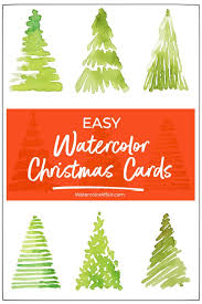 Maybe you would like to learn more about one of these? Easy Watercolor Christmas Card Tutorial Make Your Own Watercolor Cards For Your F Christmas Card Tutorials Diy Christmas Cards Easy Watercolor Christmas Cards