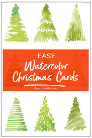 Design your christmas cards from scratch. Easy Watercolor Christmas Card Tutorial Make Your Own Watercolor Cards For Your Fri Watercolor Christmas Cards Simple Christmas Cards Christmas Card Tutorials