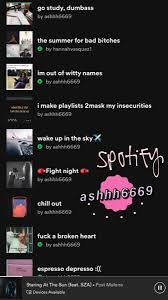 Spotify Music Playlist Names Ideas Best Spotify Playlists Throwback Playlist