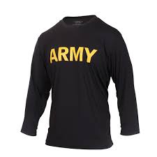 Army Pt Apfu Physical Training Long Sleeve Shirt For Optional Wear