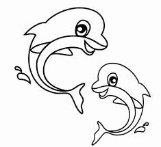 Let's draw a dolphin and color it in! 30 Free Dolphin Coloring Pages Printable