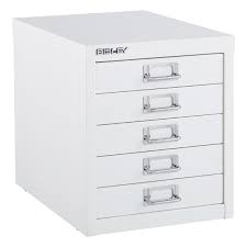 Tall chest of drawers and mirror. Bisley White 5 Drawer Cabinet The Container Store