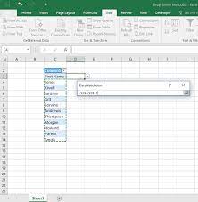How To Create Drop Down List In Excel 2016 The Tech Journal Excel Tutorials Excel Excel Formula