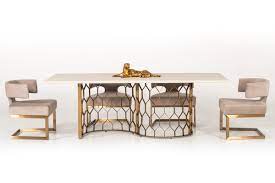 Check spelling or type a new query. Modrest Faye Modern White Concrete Antique Brass Dining Table