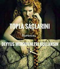 Sel Da Adli Kullanicinin Damlalar Panosundaki Pin Rapunzel Sac