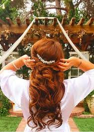 Half Up Half Down Wedding Hair Red Hair Brides Wedding Hairstyles Half Up Half Down Wedding Hair Inspiration