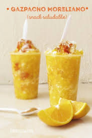 Gazpacho Moreliano Snack Saludable Y Fresco Receta Facil Mexican Dessert Recipes Gazpacho Snacks