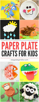 With simple supplies and a fun technique, kids can make this corn to go along with other fall the husks on this ear really pop, too! Paper Plate Crafts Easy Peasy And Fun