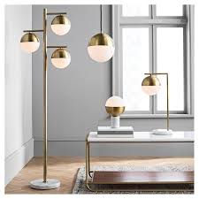 Geneva Glass Globe With Marble Base Task Lamp Brass Includes Cfl Light Bulb Project 62 Globe Floor Lamp Glass Floor Lamp Brass Floor Lamp