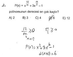 Ucrenk 10 Sinif Polinomlar Test 12 Cozumleri Matematik Kitap Cozumleri Matematik Kalesi